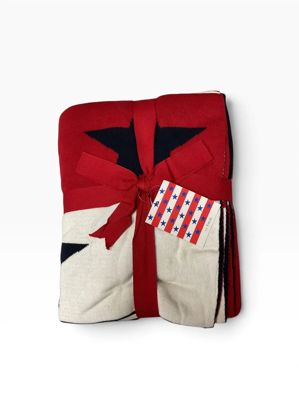 Brand New-Barnes&Noble Stars & Stripes Throw 50”x60”